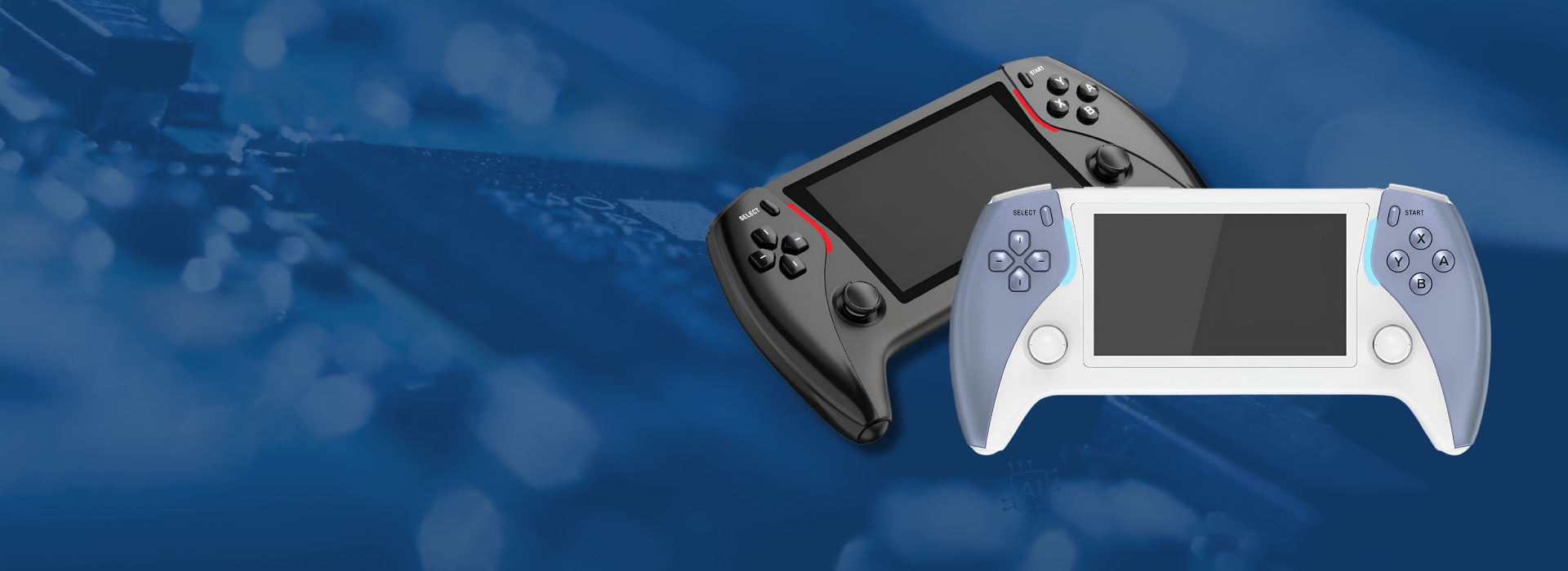 Kalefu custom handheld game console with built-in classic games