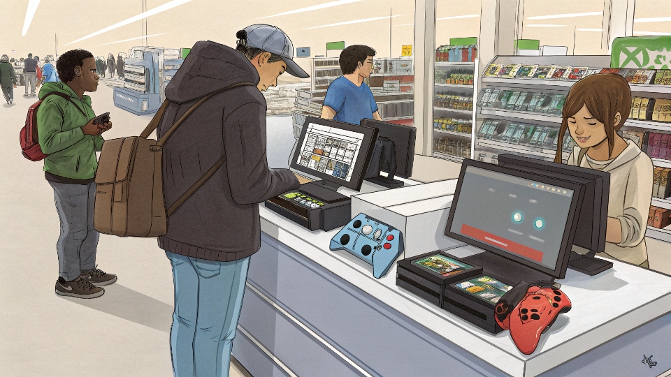 Checkout counter placement