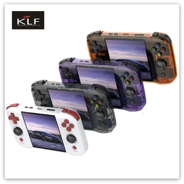 Portable game consoles, 4 colors for choice, white, black, purple, orange