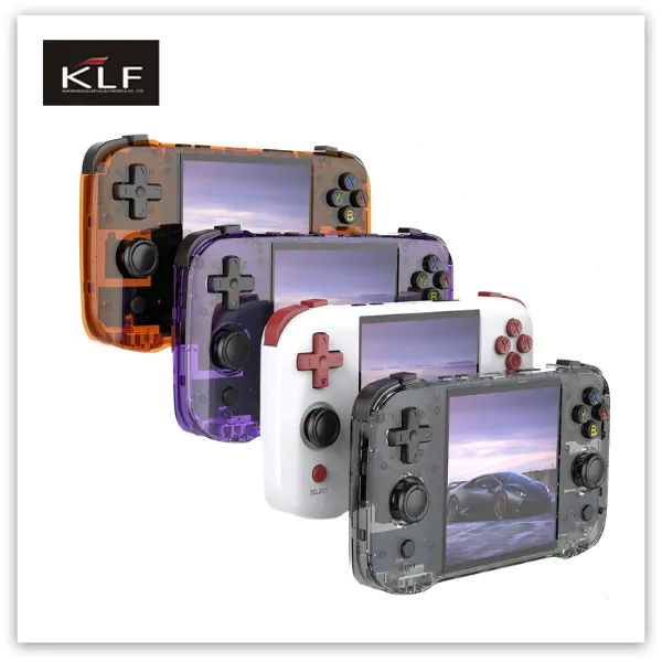 4 colors for game console R46S, white, black, purple, orange