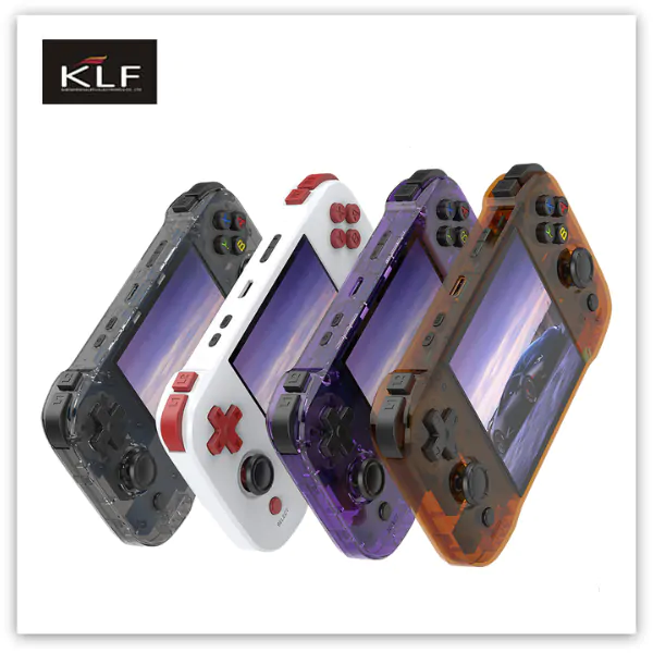 4 colors for game consoles, white, black, purple, orange