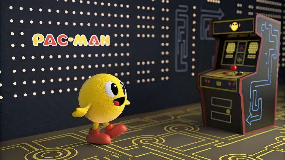 classic Pac-Man arcade cabinet