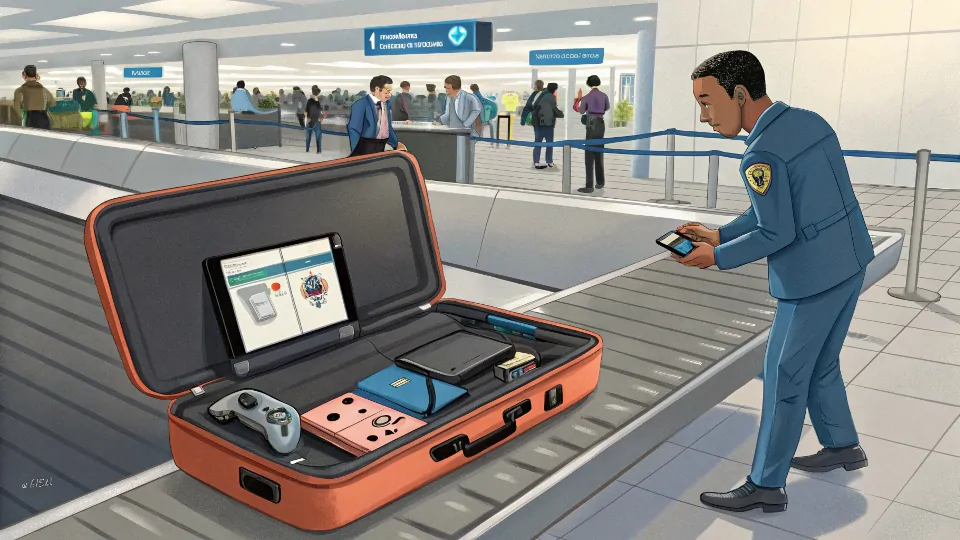 game console on plane